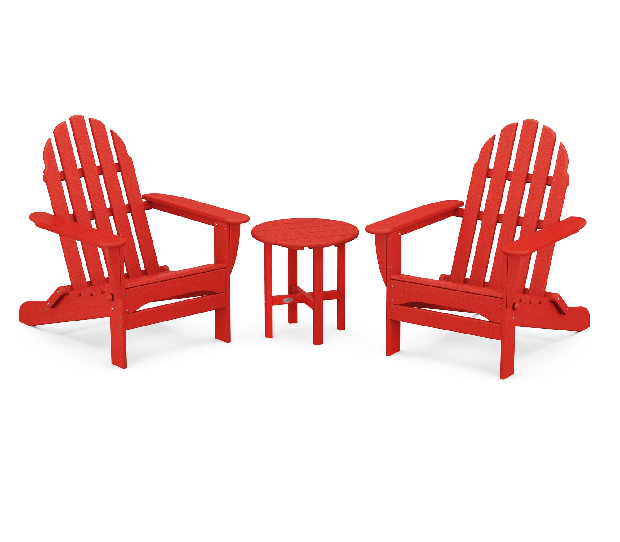 POLYWOOD Classic Folding Adirondack 3-Piece Set