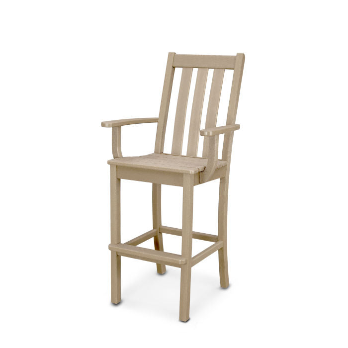 POLYWOOD Vineyard Bar Arm Chair