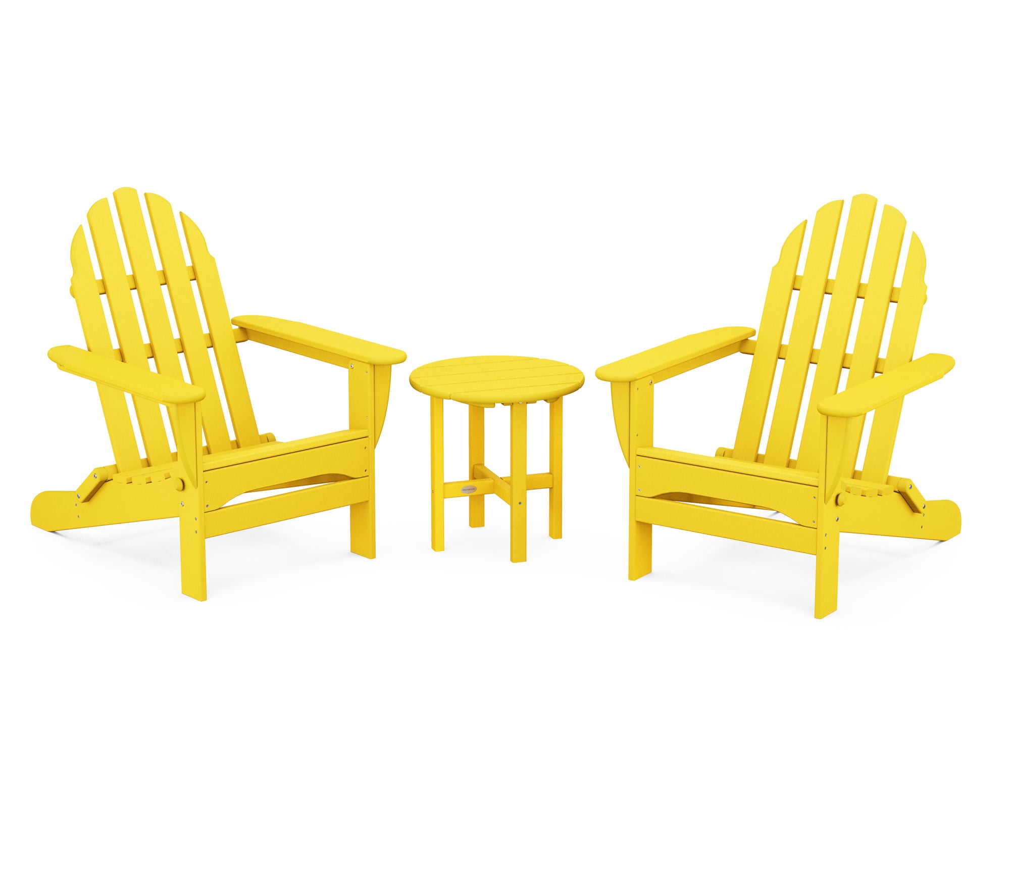 POLYWOOD Classic Folding Adirondack 3-Piece Set