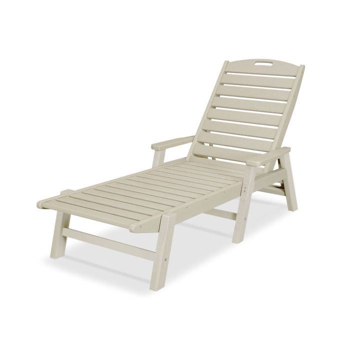 POLYWOOD Nautical Chaise w/ Arms
