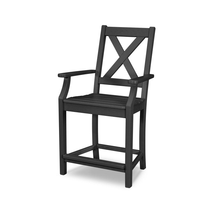 POLYWOOD Braxton Counter Arm Chair