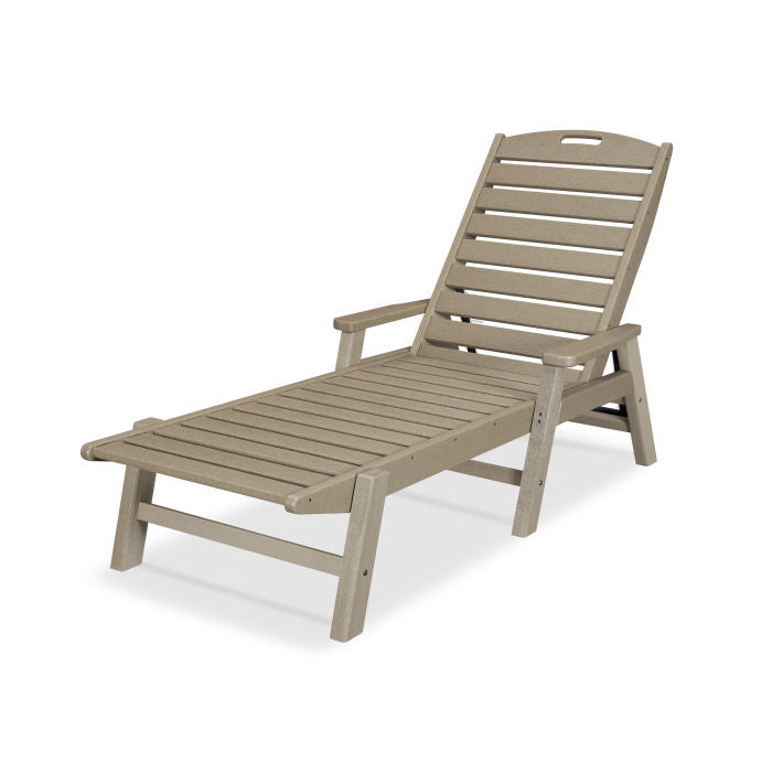 POLYWOOD Nautical Chaise w/ Arms