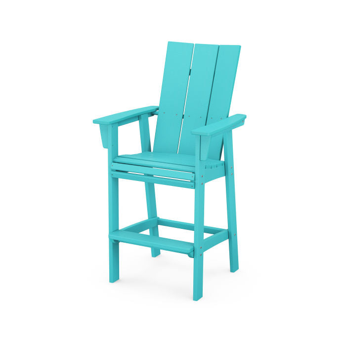 POLYWOOD Modern Curveback Adirondack Bar Chair