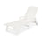 POLYWOOD Nautical Chaise w/ Arms & Wheels - Stackable