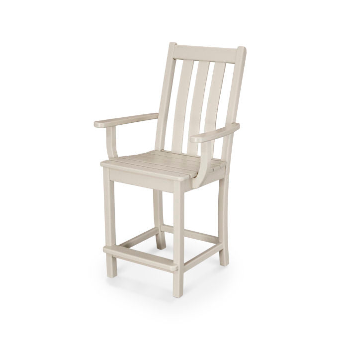 POLYWOOD Vineyard Counter Arm Chair