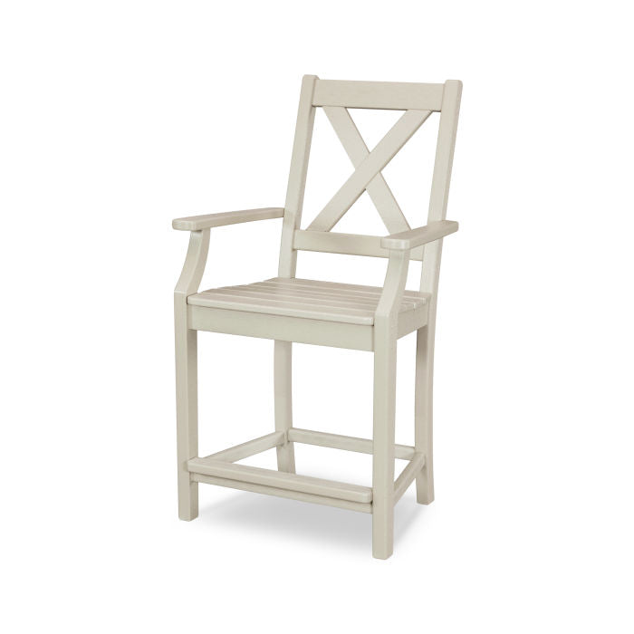 POLYWOOD Braxton Counter Arm Chair
