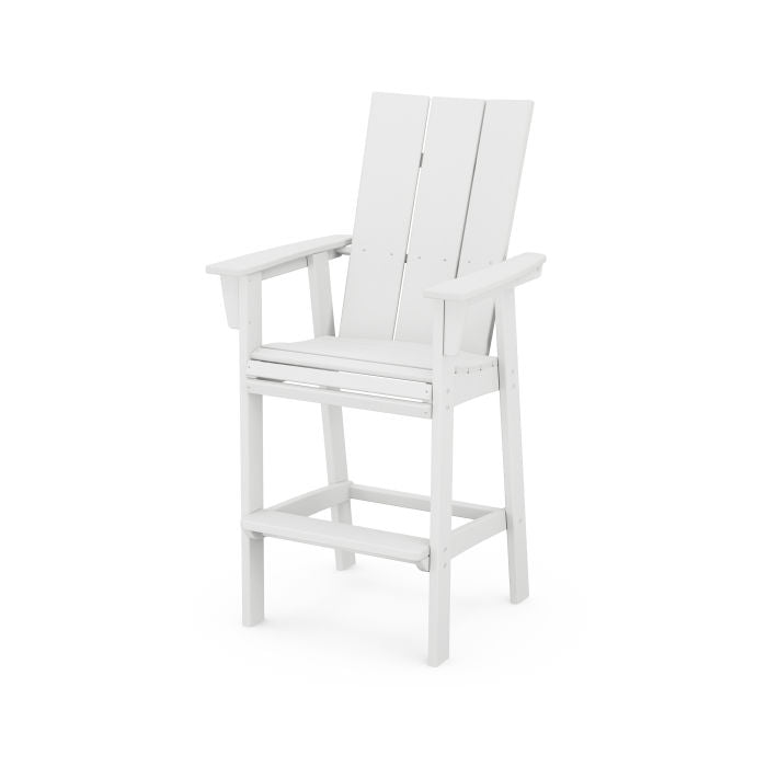 POLYWOOD Modern Curveback Adirondack Bar Chair