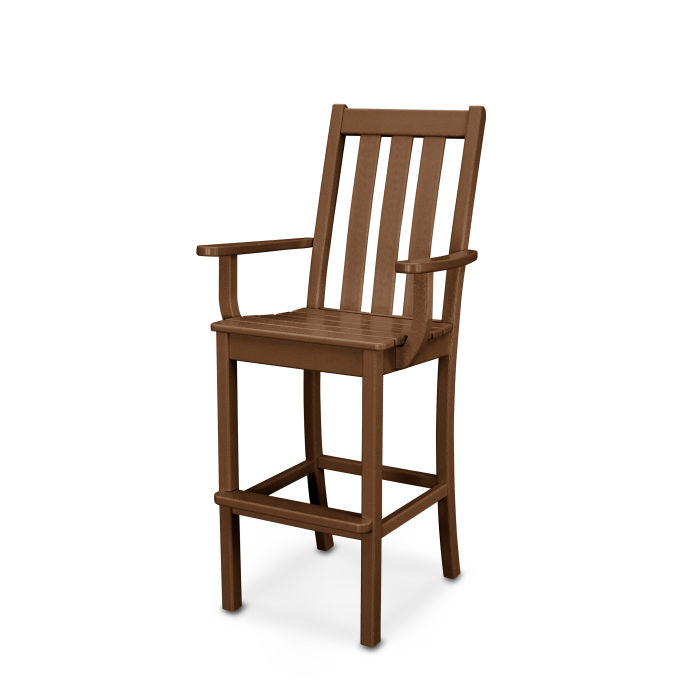 POLYWOOD Vineyard Bar Arm Chair